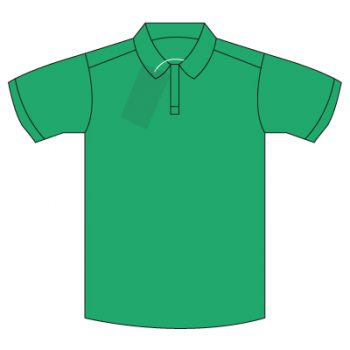 Highfield Church of England primary school Jade Fairtrade Cotton/Poly Polo Shirt with School logo.