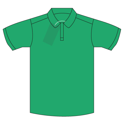 Highfield Church of England primary school Jade Fairtrade Cotton/Poly Polo Shirt with School logo.