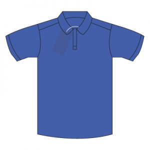 Henry Beaufort Royal Fairtrade Cotton/Poly Polo Shirt with School logo. ( Size Small to XLarge) 