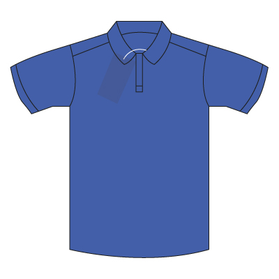 Henry Beaufort Royal Fairtrade Cotton/Poly Polo Shirt with School logo. ( Size Small to XLarge)