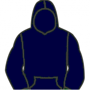 Kirkwall Navy FT Cotton/Poly PE Hoodie with School logo.