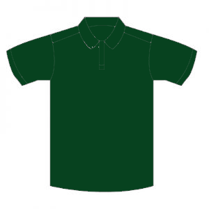 Holy Cross RC Primary School Bottle Green Polo Shirt with School logo (St Pio's house)