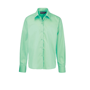 Regents Park Community College Girls Green Blouse Long Sleeve (pack of 2)