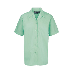 Regents Park Community College Girls Green Blouse Short Sleeve (pack of 2)