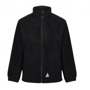 St Mark's Primary School Black Fleece Jacket with School logo (optional)