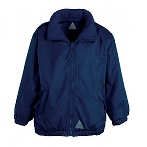 Freemantle CofE Community Academy Navy Fleece Lined Rain Jacket with School logo