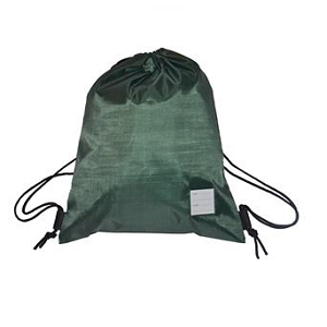 Holy Cross RC Primary School Bottle Green PE Bag with School Logo