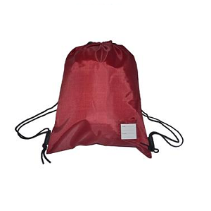 Foundry Lane Primary School Burgundy PE Bag with School Logo