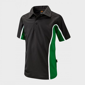 Redbridge Community School PE Green Polo Shirt with school logo