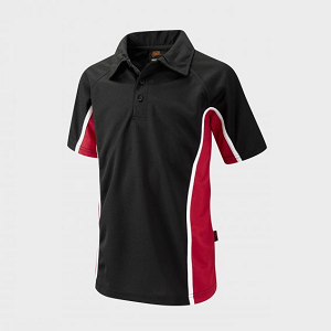 Redbridge Community School PE Red Polo Shirt with school logo