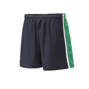 Regents Park Community College PE Green Navy Shorts