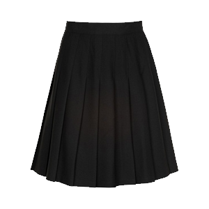 St Anne's Stitch Down Knife Pleat Navy Skirt