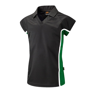 Bitterne Park School Girls PE Green Polo Shirt with school logo