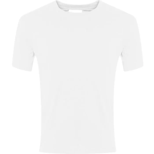 Gagle Brook Primary School 100% White Cotton PE T Shirt with logo.