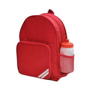 Clyde Primary School Red Backpack with School Logo