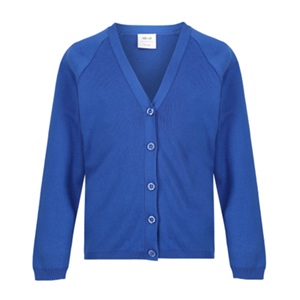 St Brendan's Primary School Royal Blue Knitted Cardigan with School logo